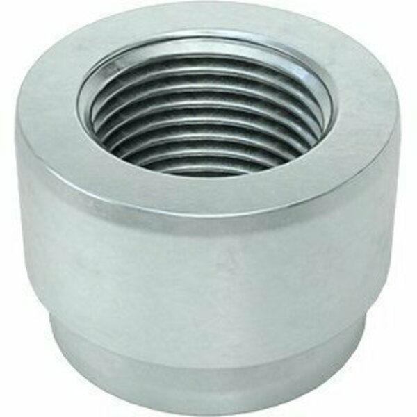 Bsc Preferred Zinc-Plated Steel Press-Fit Nut for Sheet Metal 3/8-24 Thread for 0.125 Minimum Panel Thick, 5PK 95185A410